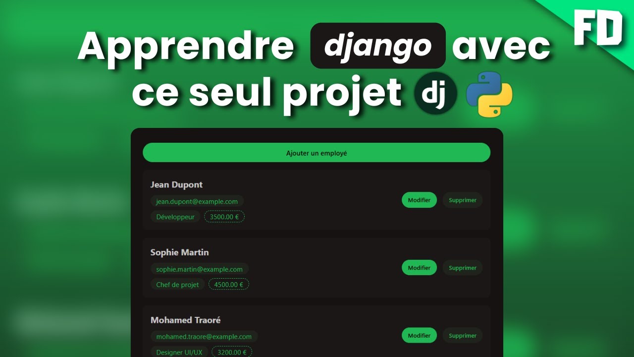Apprends Django avec ce seul projet