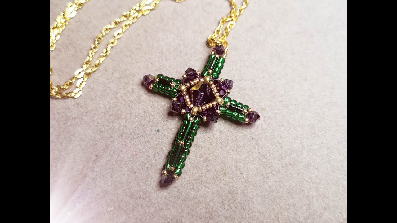 Elegant Beaded Cross Tutorial