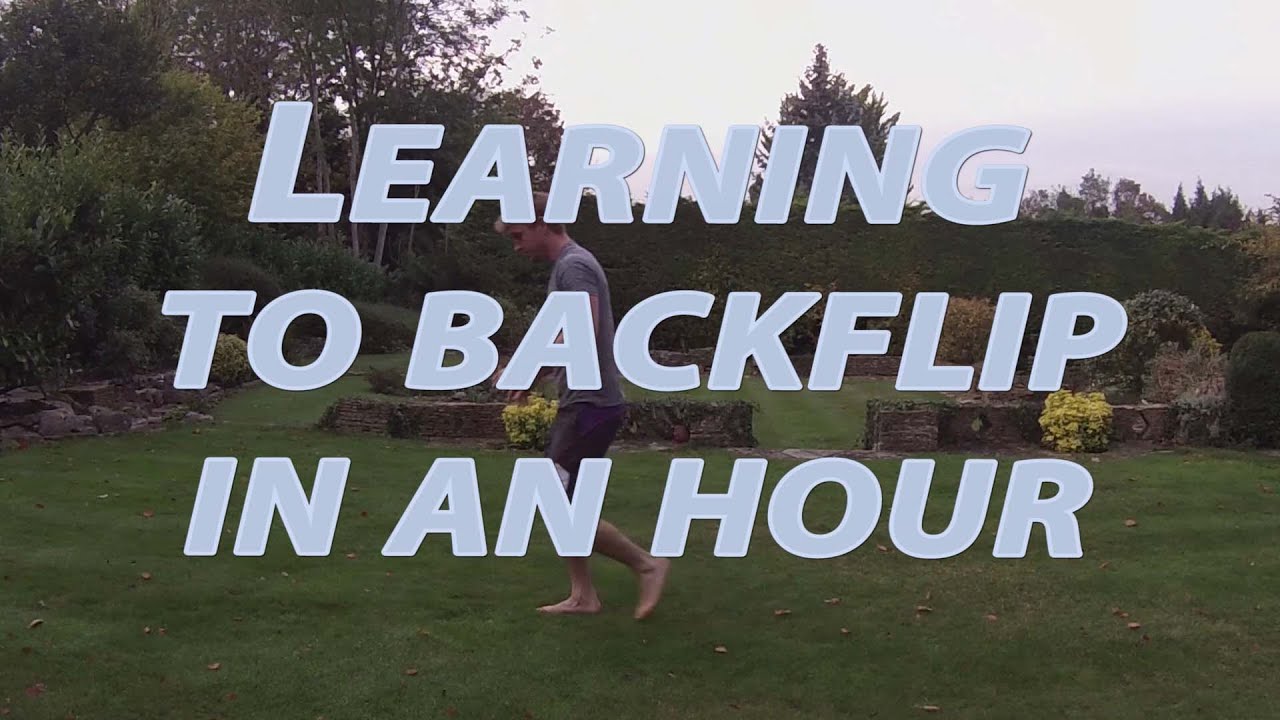 Learning how to backflip in an hour