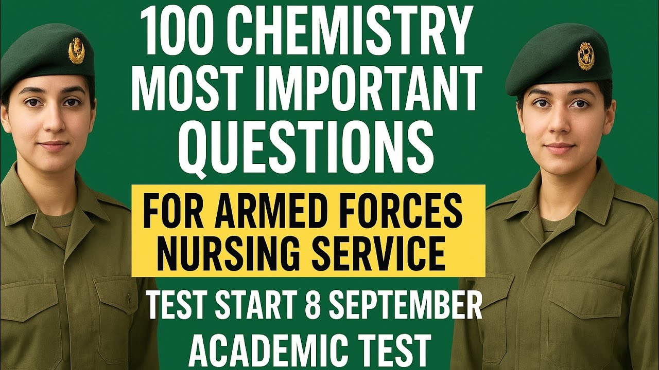 100 Most Difficult Chemistry MCQs for AFNS 2025 | FSc Chemistry Preparation with Answers