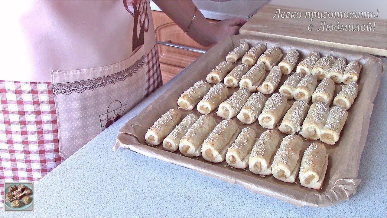 Постное печенье Трубочки с начинкой  Легко приготовить! Пост Vegan