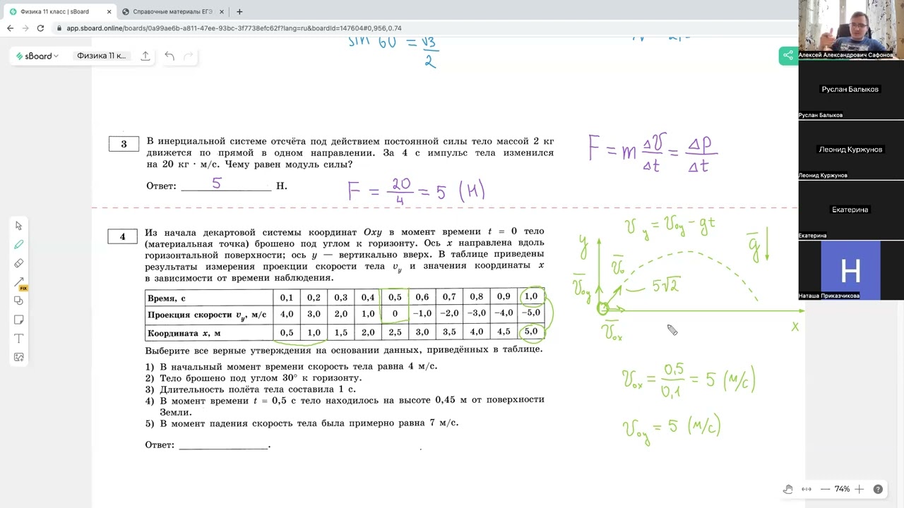 Вебинар от 23 2 2023 Решение варинта ЕГЭ 11 класс физика