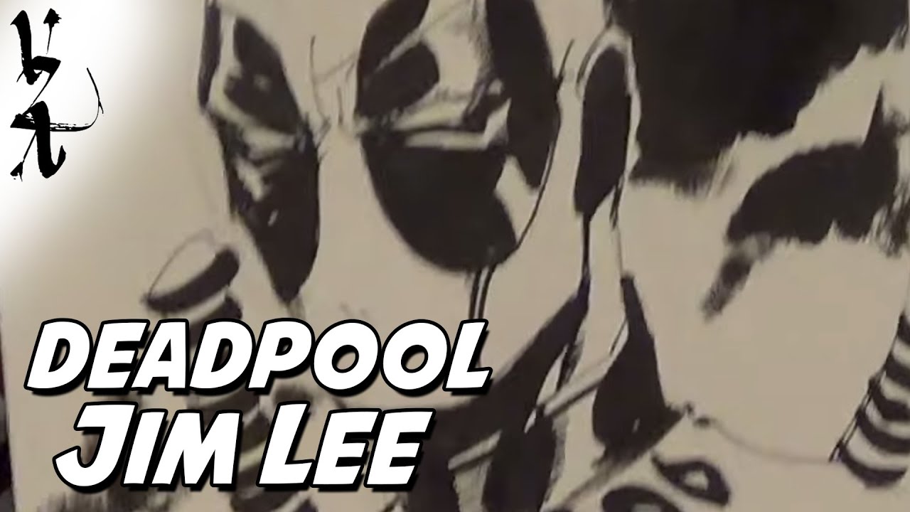 Jim Lee drawing Deadpool