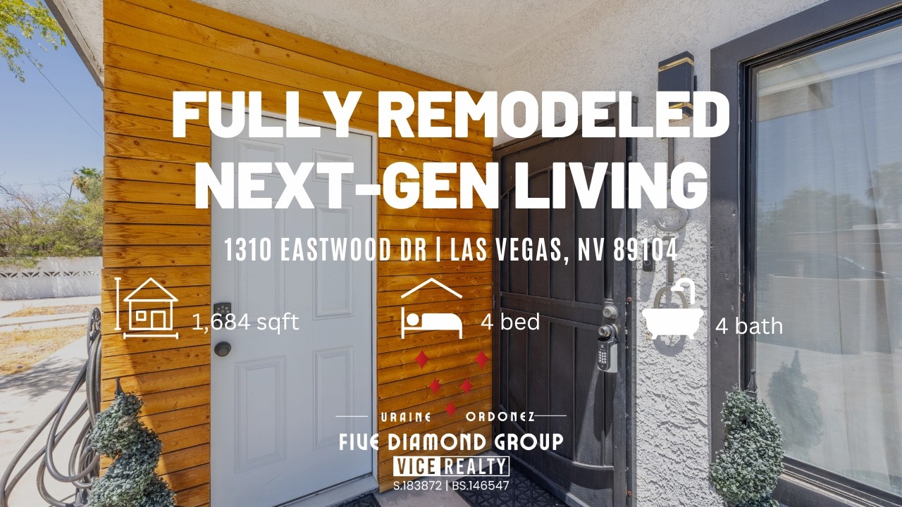 Fully Remodeled Las Vegas Home | Multigenerational Living + Casita | 1310 Eastwood Dr 89104