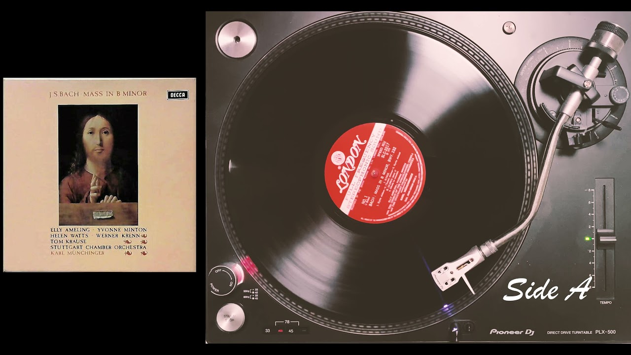 J.S.BACH-MASS IN B MINOR SideA Vinyl LP
