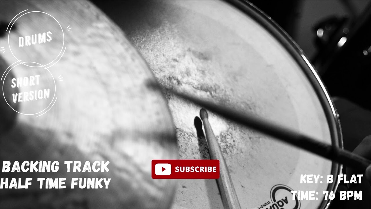 Half Time Shuffle Drumless Backing Track jam