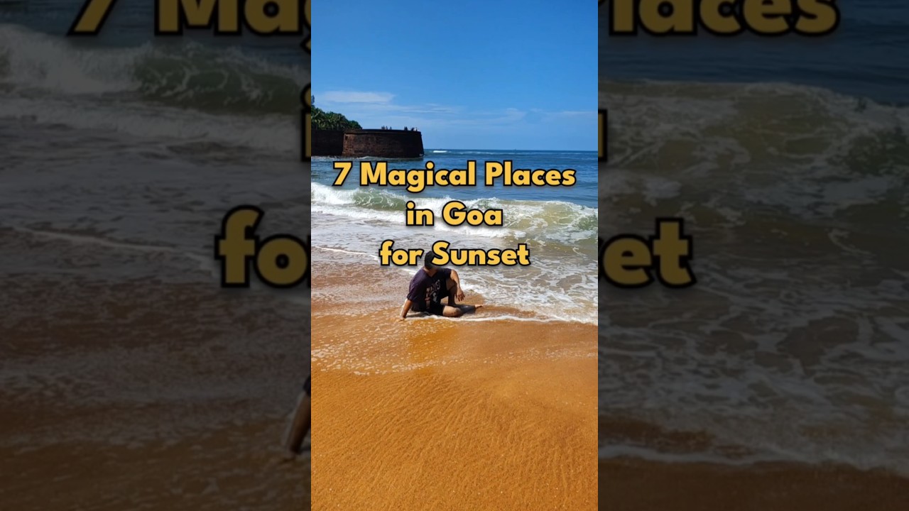 7 Magical Places in Goa for Sunset | Best Sunset Places in Goa | Goa Sunset Point #shorts #goasunset