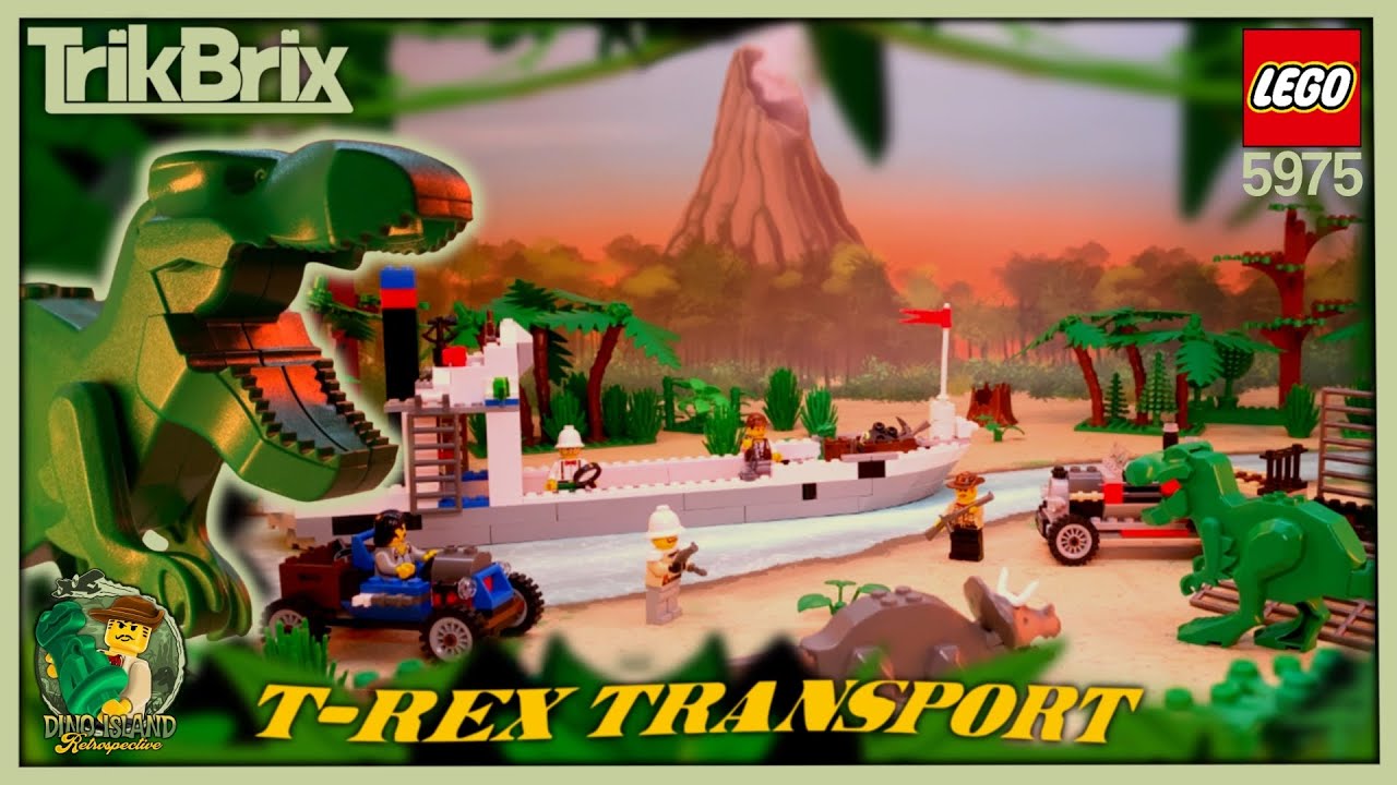 Dino Island’s T-Rex Transport ~ Vintage Adventurers Showcase! | LEGO 5975