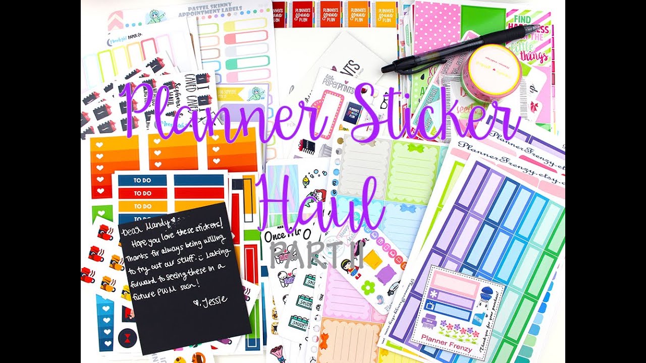Huge Planner Sticker Haul: Part II | MandyPlans