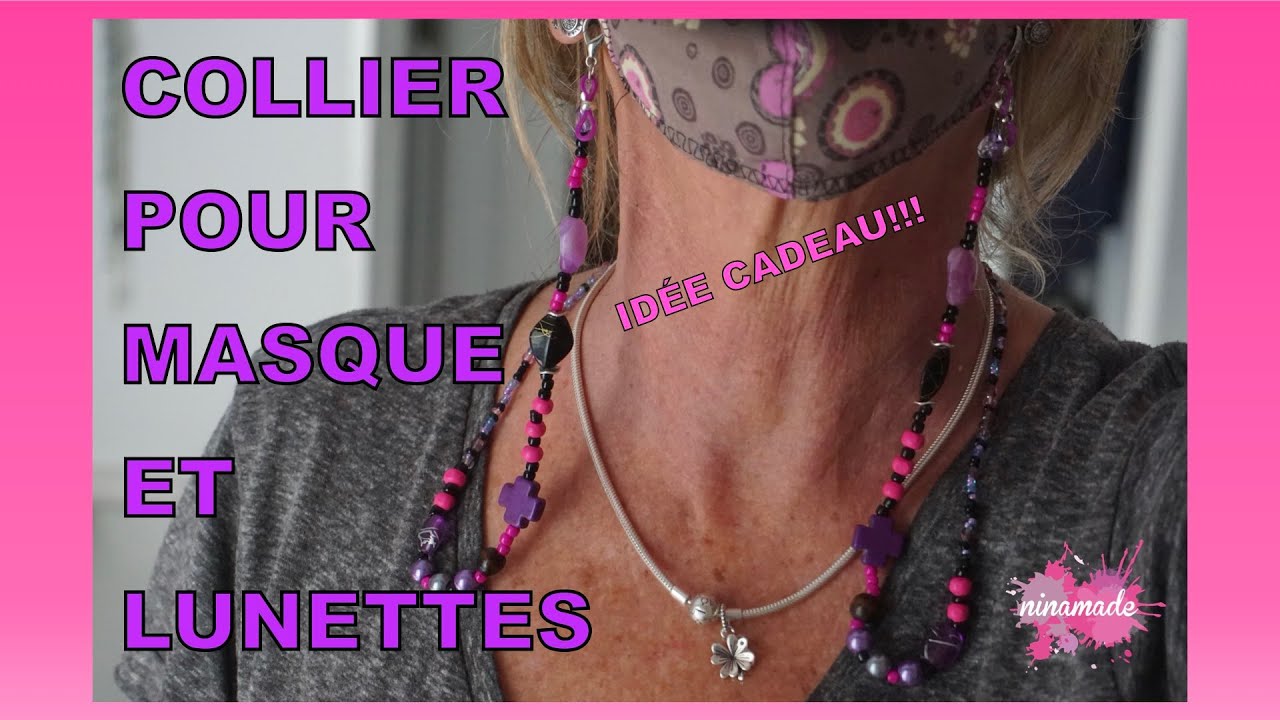 DIY.  Idée Cadeau D’Actualité.Collier Masque/Lunettes // Gift Idea. Mask / Eyeglass Necklace