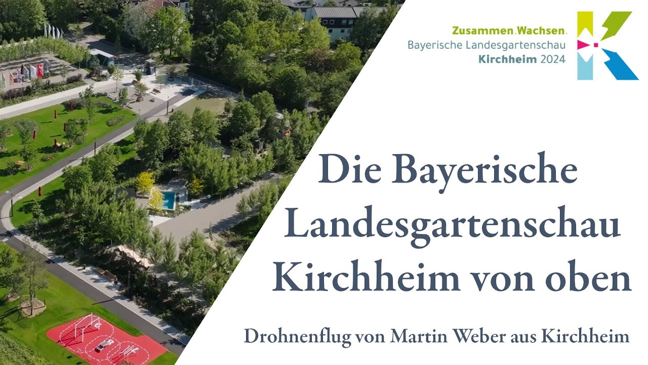 Drohnenflug über die Landesgartenschau Kirchheim 2024 von Martin Weber