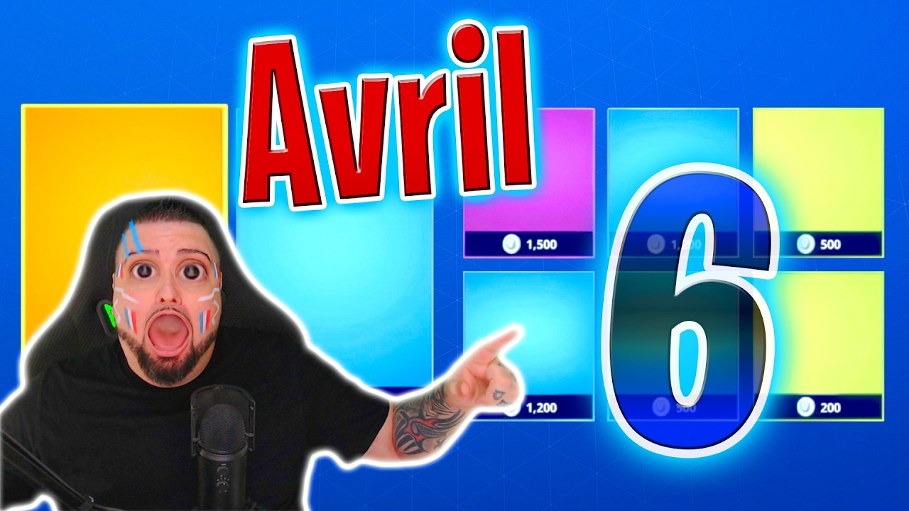 BOUTIQUE FORTNITE D&rsquo;AUJOURD&rsquo;HUI (6 Avril 2026) 💙🥳&nbsp;(Boutique du jour)