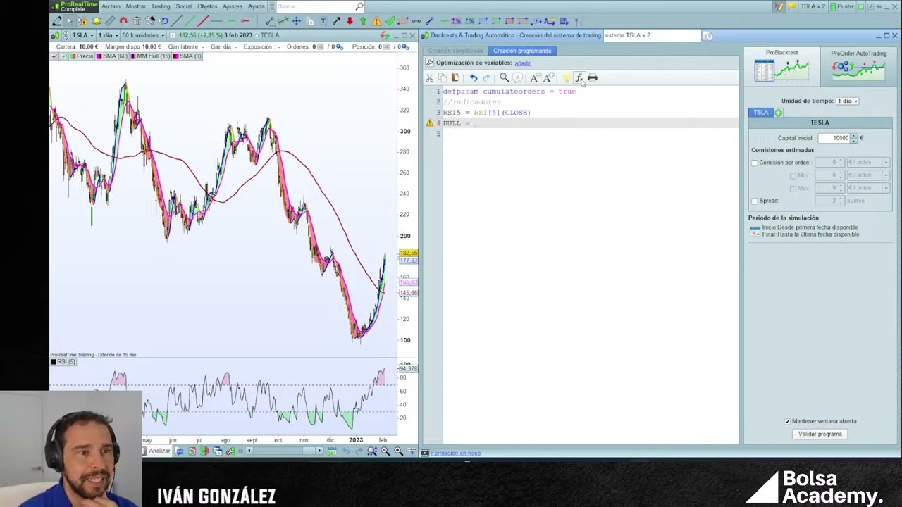 Programación 2 sistemas de trading en 1 con ProRealTime