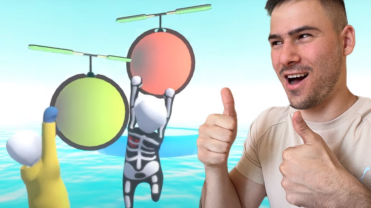 Летим с Мини Хеликоптери!😱 Кой ще спечели състезанието в Human: Fall Flat