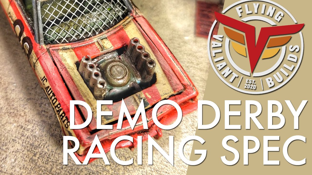 Сборка реалистичного гоночного автомобиля Demolition Derby Custom Diecast — Dodge Monaco 1975 года