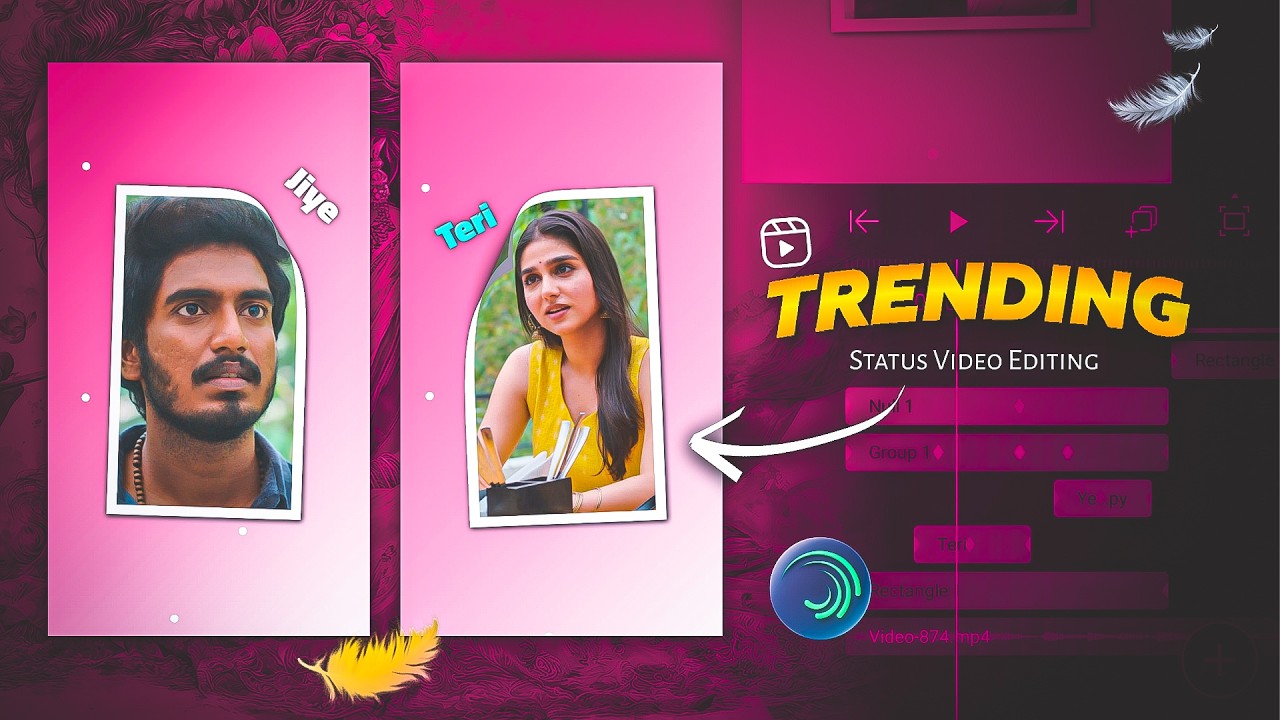 Alight Motion Trending Lyrics Status Video Editing 🔥 | Lyrics Status Tutorial Hindi 2026