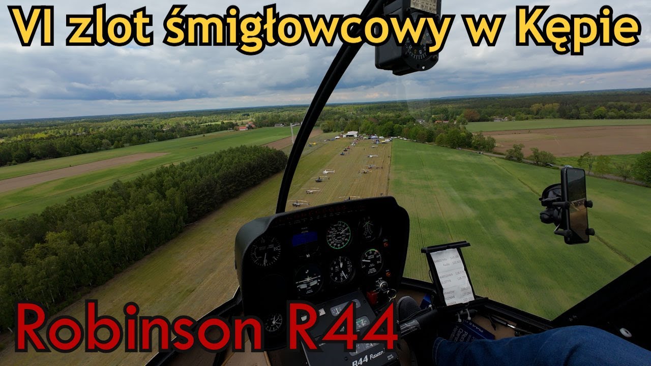 Lot Robinsonem R44 SP-SIP - VI zlot śmigłowcowy w Kępie 10.05.2025