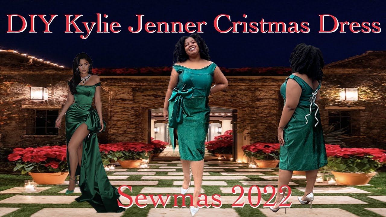 DIY Kylie Jenner Christmas Dress - Sewmas