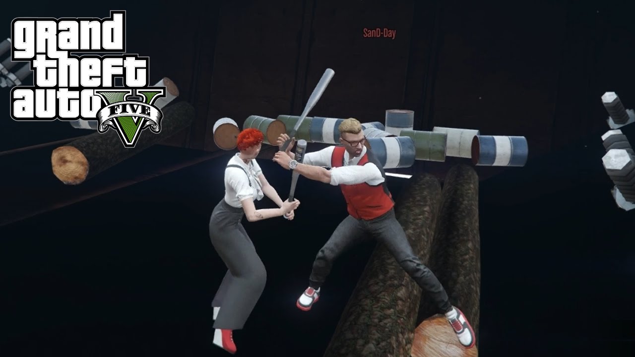 WE RIJDEN DOOR EEN GEBOUW! (GTA V Online Funny Jobs)