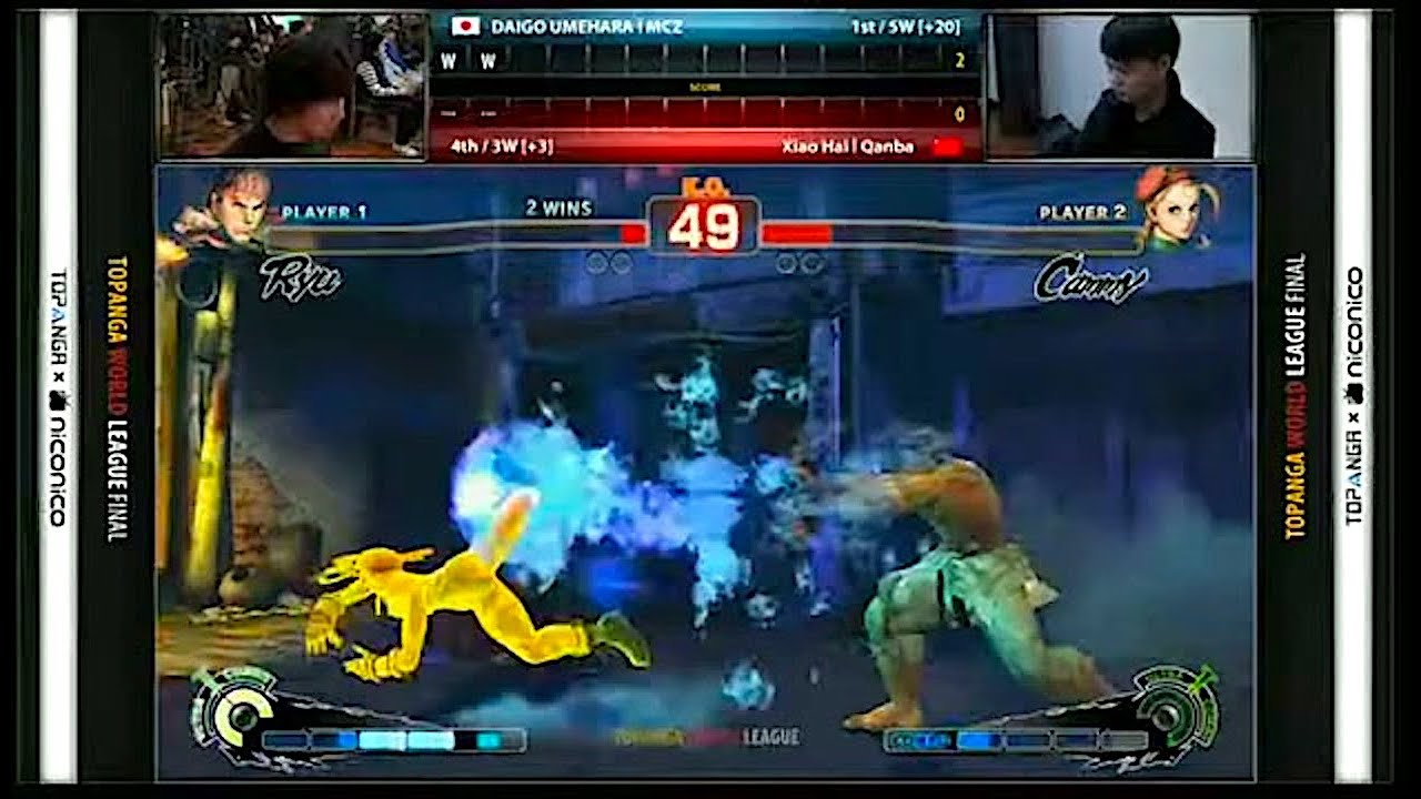 Daigo Umehara (Ryu) vs Xiao Hai (Cammy) - SSF4 AE2012