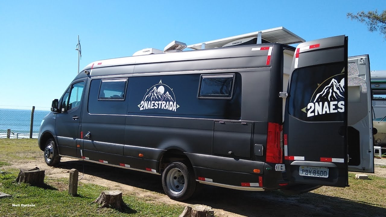LANÇAMENTO JUNIOR MOTORHOME, SPRINTER FURGÃO, TETO ALTO, 516, 2020, DORMEM E VIAJAM 4 PESSOAS.