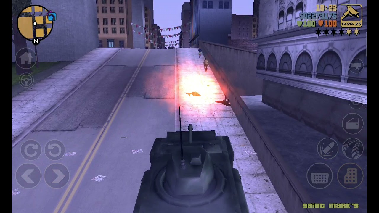 Grand Theft Auto 3: Visit Mafia at Saint Mark's with Rhino Tank [Incredible Wasted & Busted Moment]