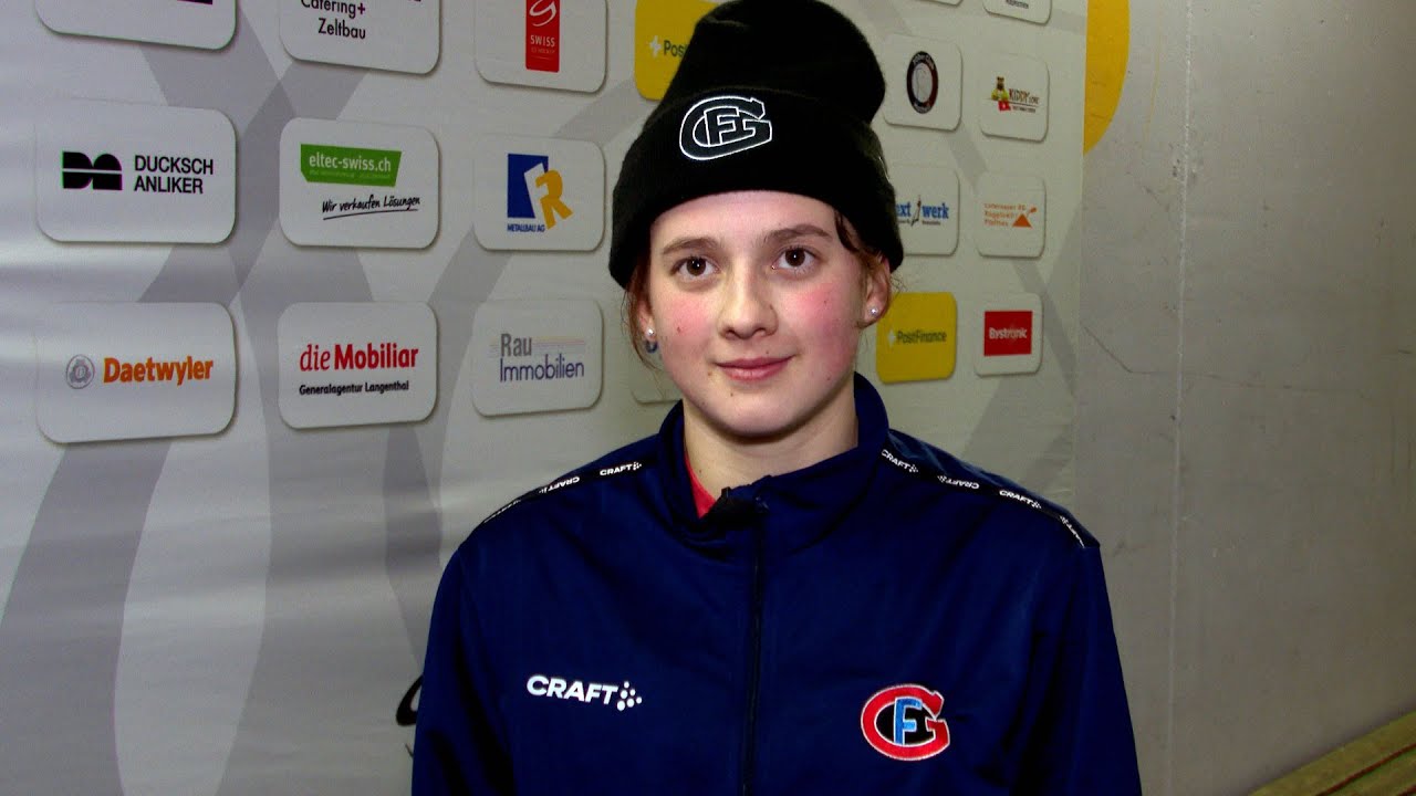 Norina Müller (HC Fribourg-Gottéron Ladies) nach dem Sieg über die SC Langenthal Damen, 25.01.2026