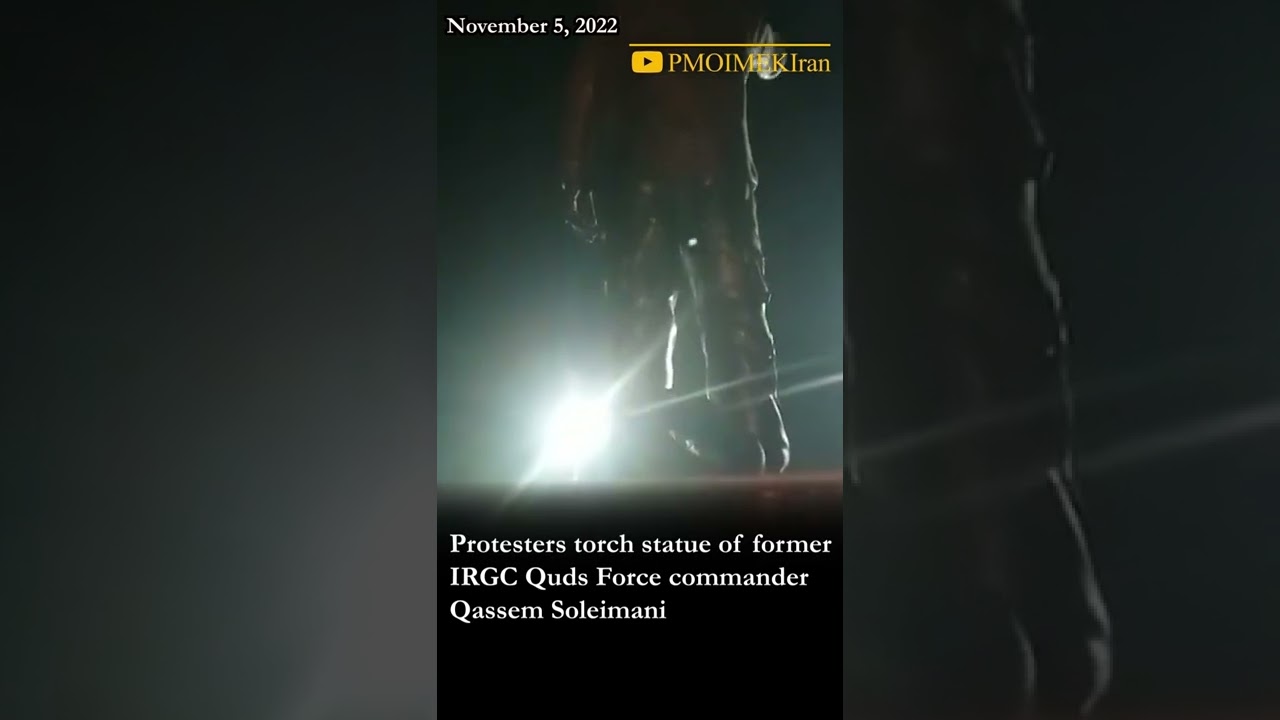 Statue of Qassem Soleimani torched in Ahvaz | November 5, 2022