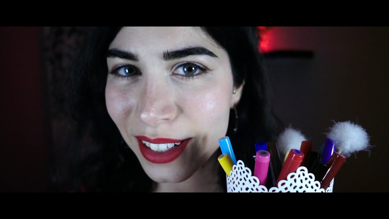 ASMR Roleplay 🖊️ I DRAW ON YOUR FACE 🖊️ layered sounds