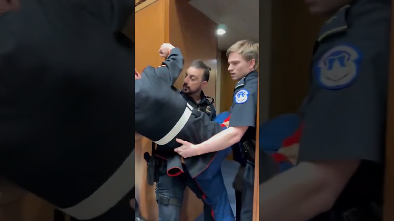 CHAOS ON CAPITOL HILL: Did a U.S. Senator just break a Marine's hand? 😱🏛️​Absolute madness