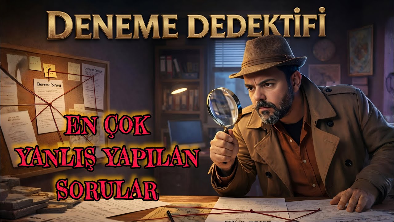 Deneme Dedektifi - Deneme Sınavında En Fazla Yanlış Yapılan Sorular- 1 #türkiyegenelideneme #yks