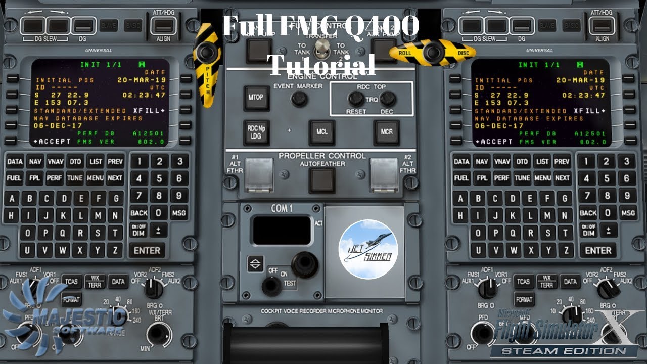 Dash 8 Q400 FMC Full tutorial.