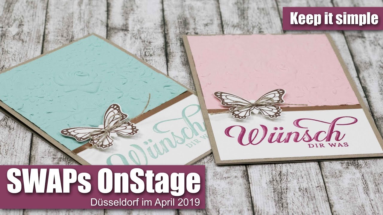 SWAPs für Düsseldorf | Schmetterlingsglück in Kupfer embosst | Stampin' Up!