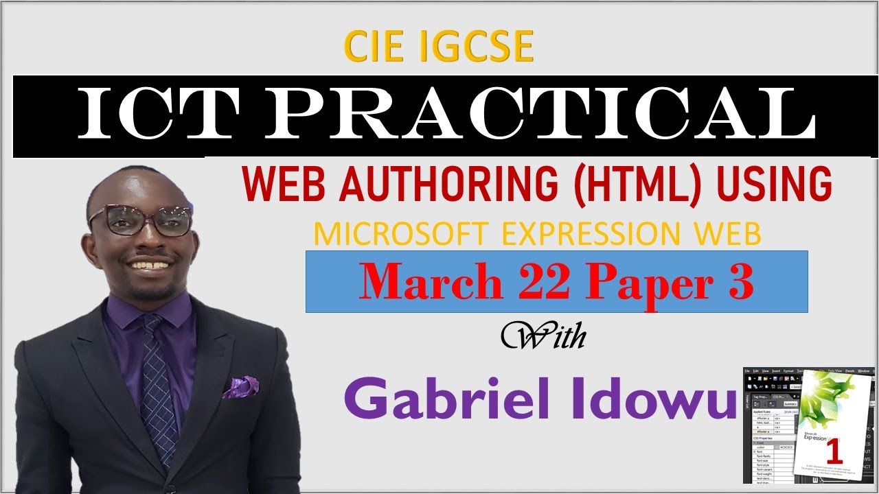 IGCSE ICT 0417, часть 3, веб-разработка (HTML), MS Expression Web | Часть 1