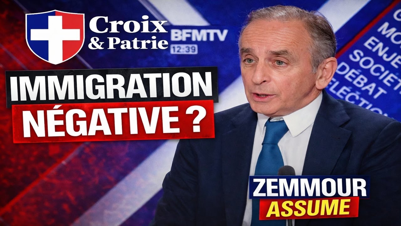 IMMIGRATION ZÉRO, MÊME NÉGATIVE : ZEMMOUR ASSUME