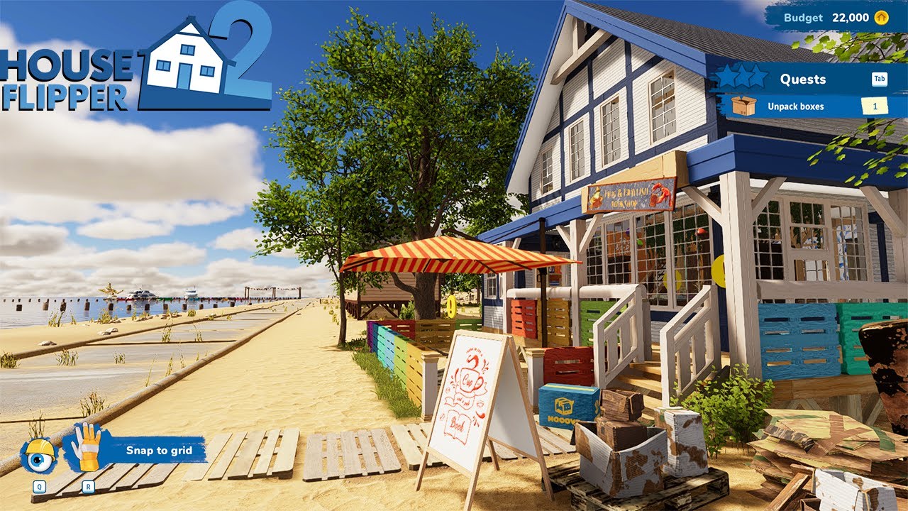 KITA BERSIHKAN DAN RENOVASI RUMAH TEPI PANTAI! House Flipper 2 GAMEPLAY #2