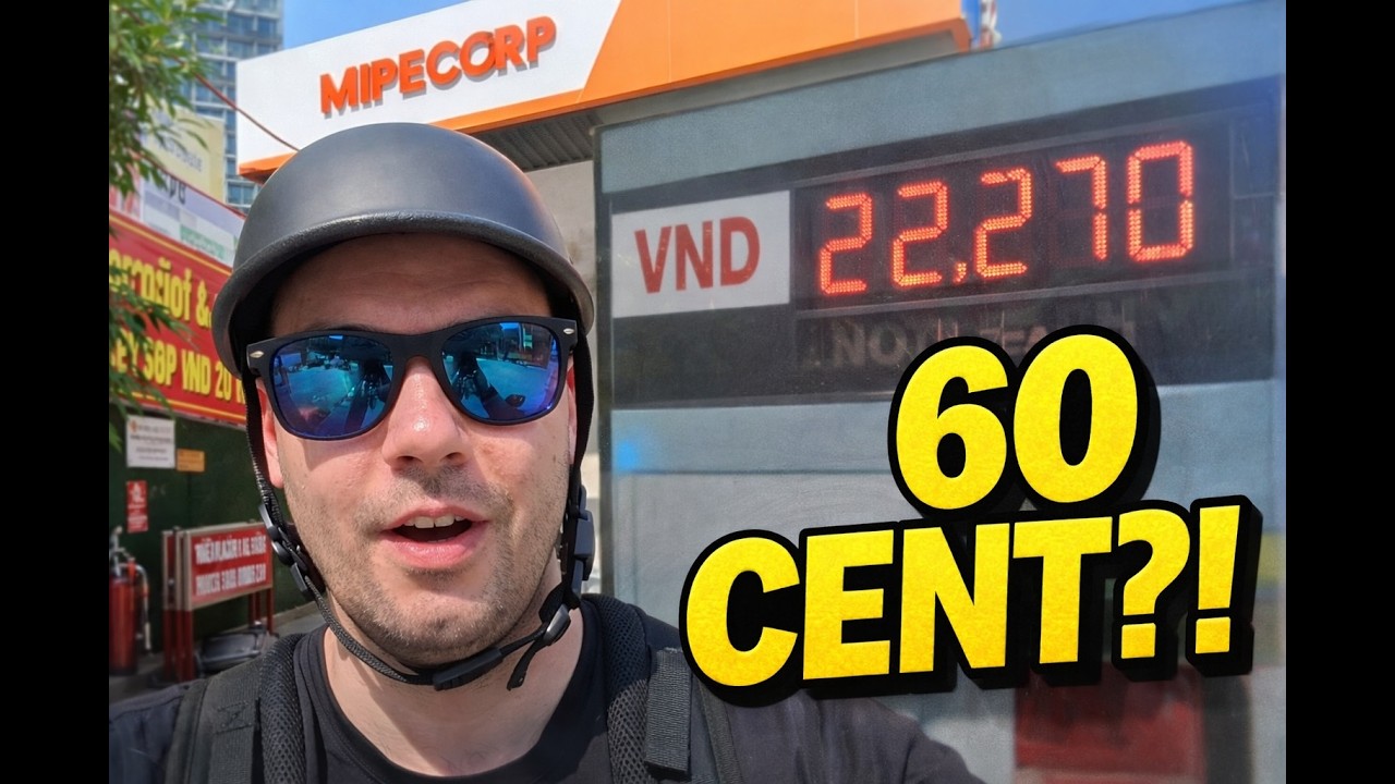 60 CENT PRO LITER?! 😳 Mein erstes Tanken in Vietnam