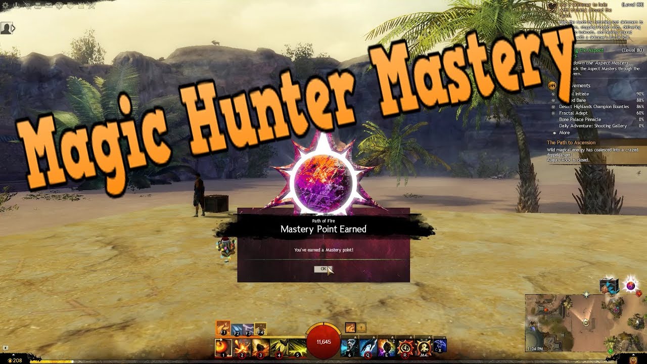 GW2 Path of Fire - Magic Hunter Mastery Point |Elon Riverlands| achievement guide