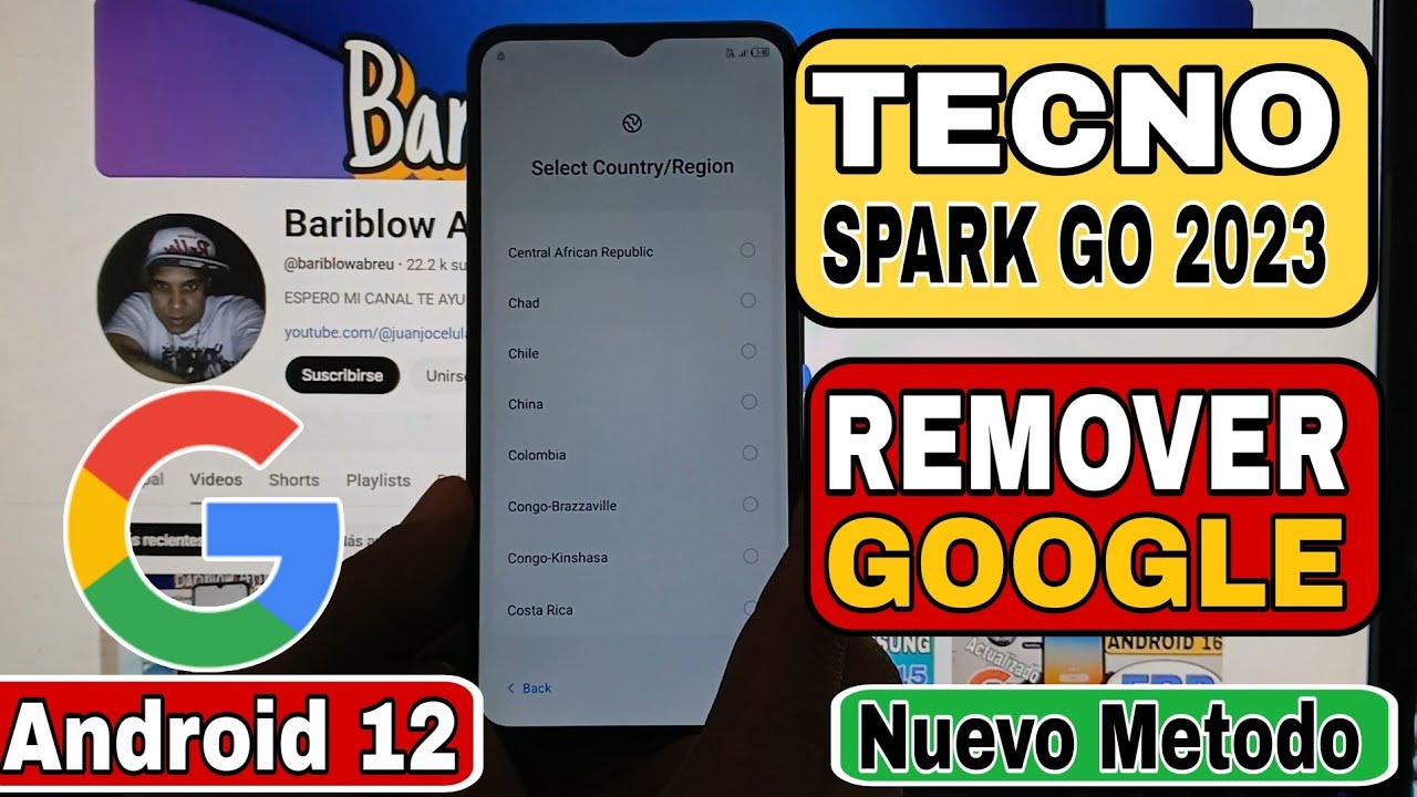 Eliminar Cuenta Google Tecno Spark Go 2023 Android 12 | Tecno BF7 frp bypass | SOLUCION 2026 🤗