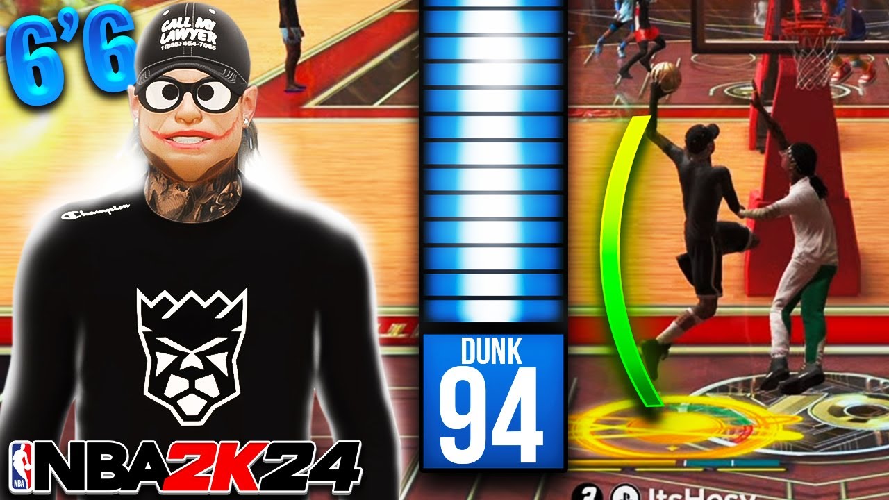 6'6 SHARP WITH 94 DUNK RATING IS DOMINATING THE STAGE in NBA2K24! BEST PG BUILD!
