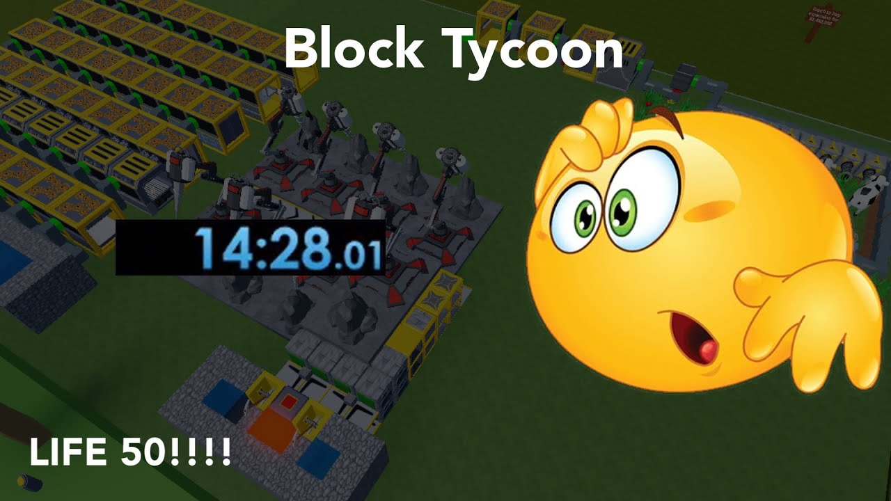 REACHING LIFE 50! BLOCK TYCOON SPEEDRUN! LIFE 49! NEW RECORD (Block Tycoon)