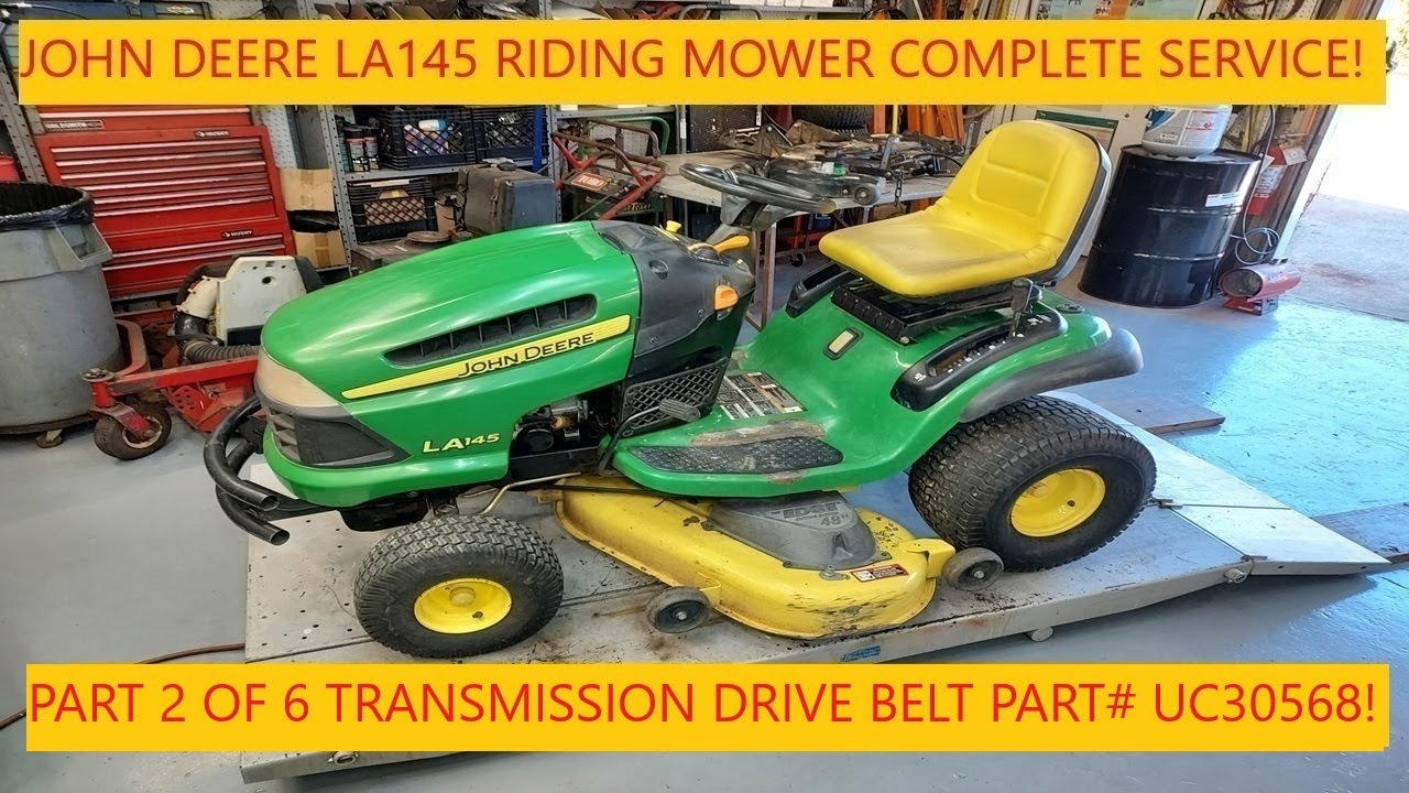 John Deere LA145 Complete Service! | Part 2 of 6 | Replacing The Transmission Drive Belt!