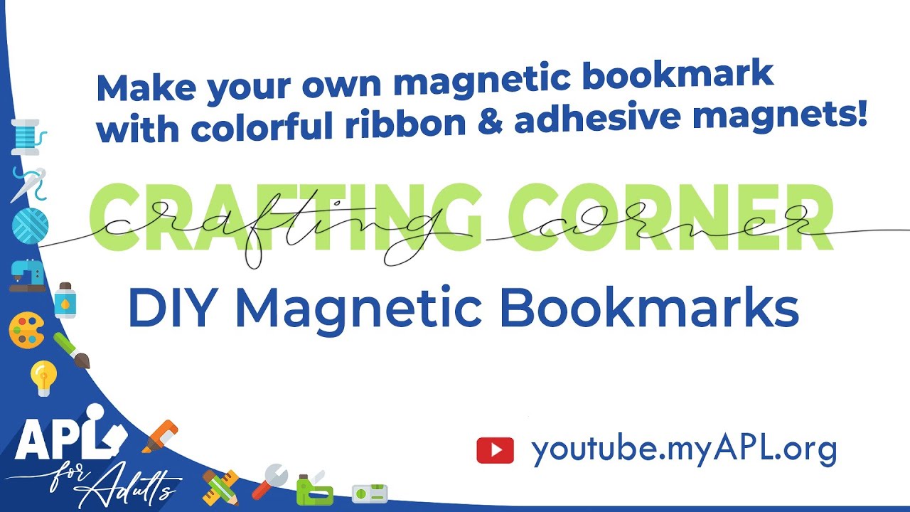 Crafting Corner for Adults: DIY Magnetic Bookmarks