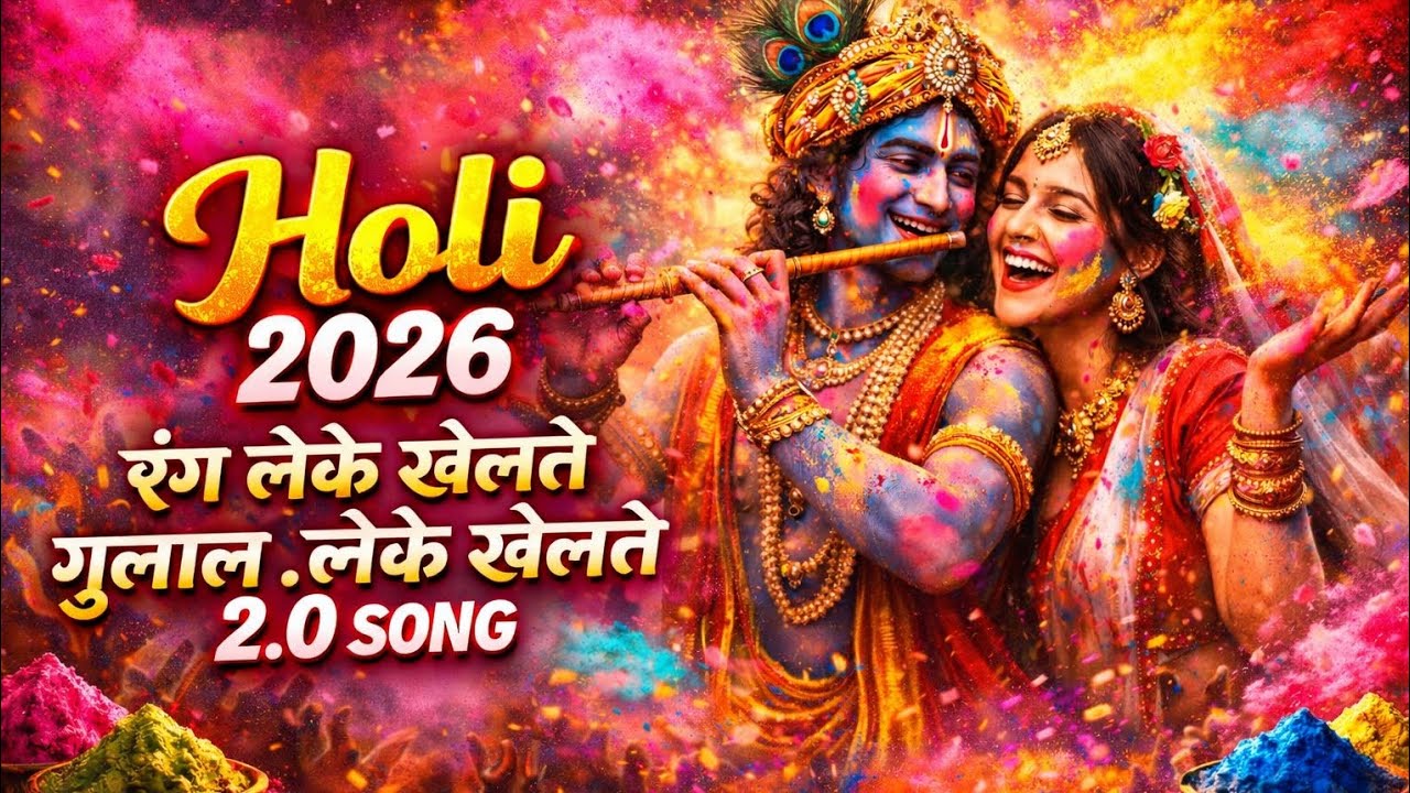 रंग लेके खेलते गुलाल लेके खेलते | Holi Song 2026 | Radha Krishna Holi Special DJ Remix
