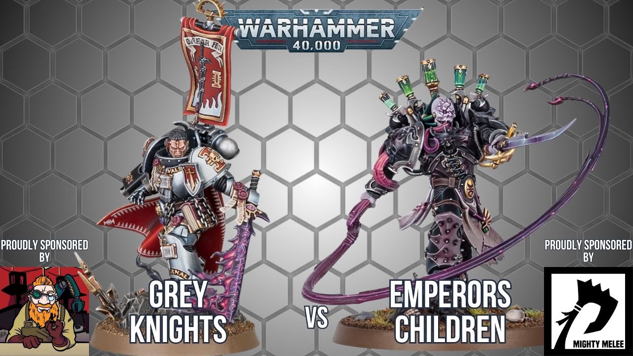 NEW Grey Knights Vs Emperors Children - Live TTS 40k Battle Report