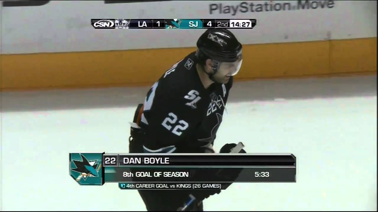 Dan Boyle from Joe Thornton