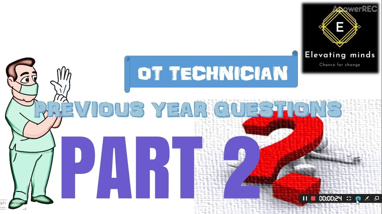 previous year ot assistant question paper part 2
