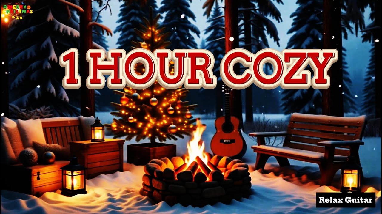 [1 HOURS🎄 ] Christmas Piano & Guitar 🎄 Cozy Instrumental Mix for Relax & Holiday Ambiance
