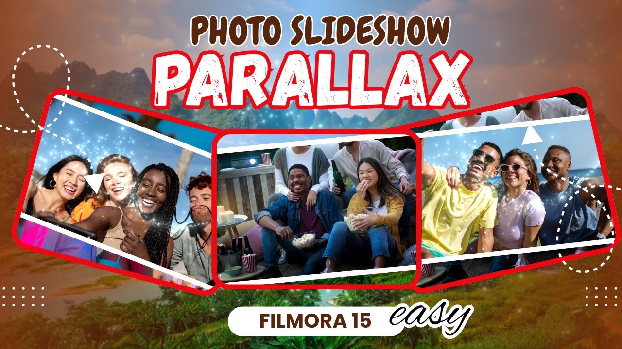 Урок по созданию слайд-шоу с эффектом параллакса — Filmora 15 🔥 3D-кинематографический эффект (по...