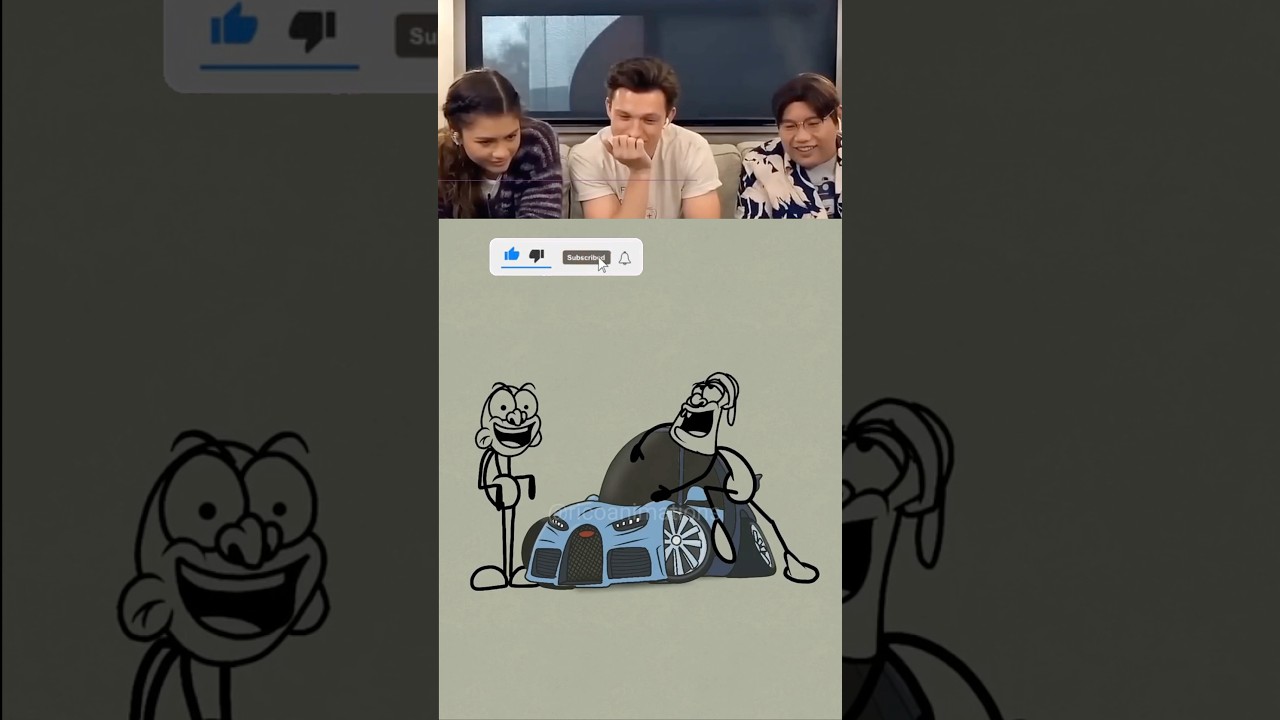 Tom Holland Reacts to Viral Animations -Funny Reactions 20 